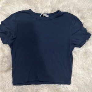 Blue Cropped Zara Top